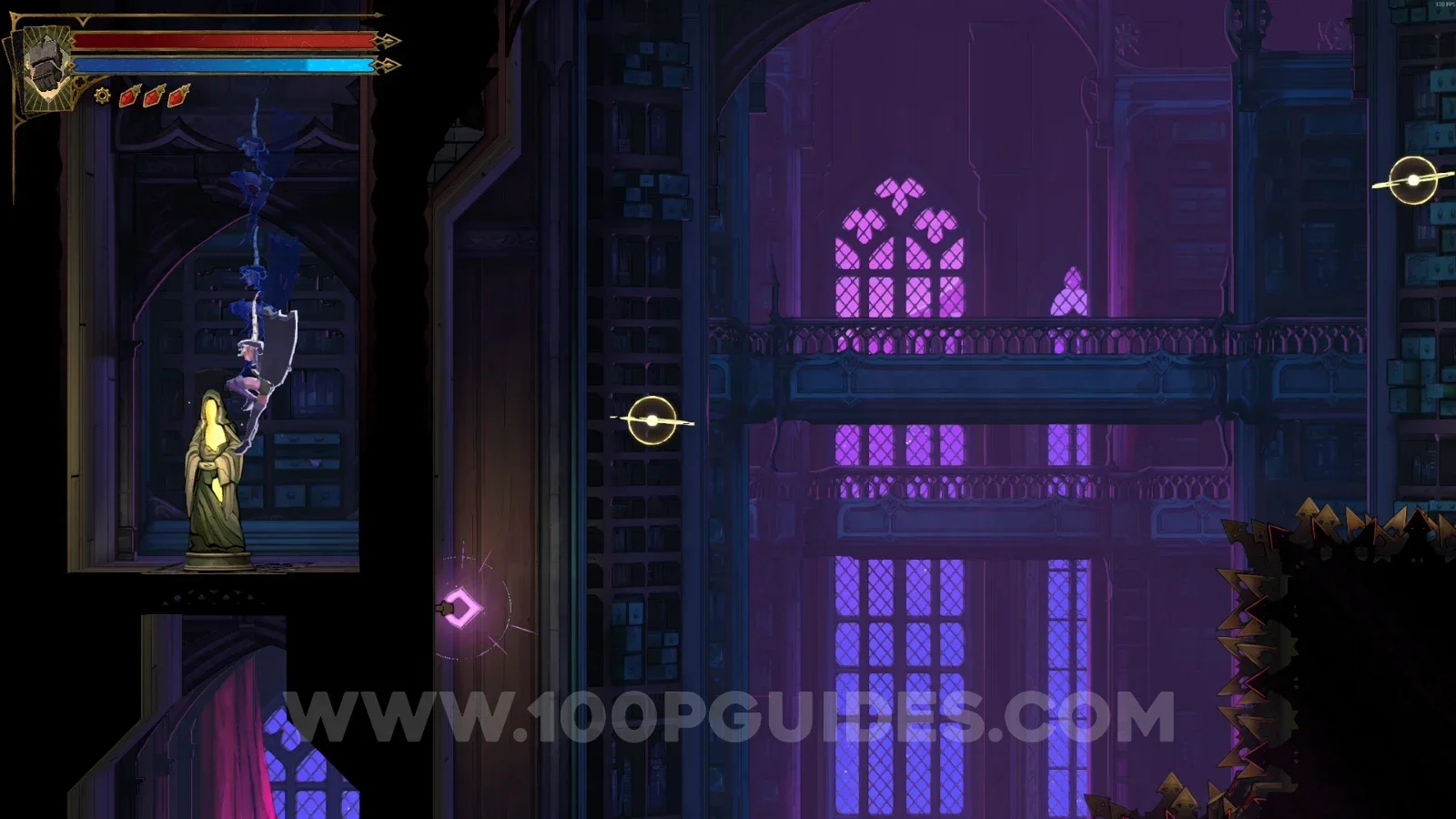 Castlevania Belmont's Curse Poetry Shelves: XP Statue #2 inside the secret room