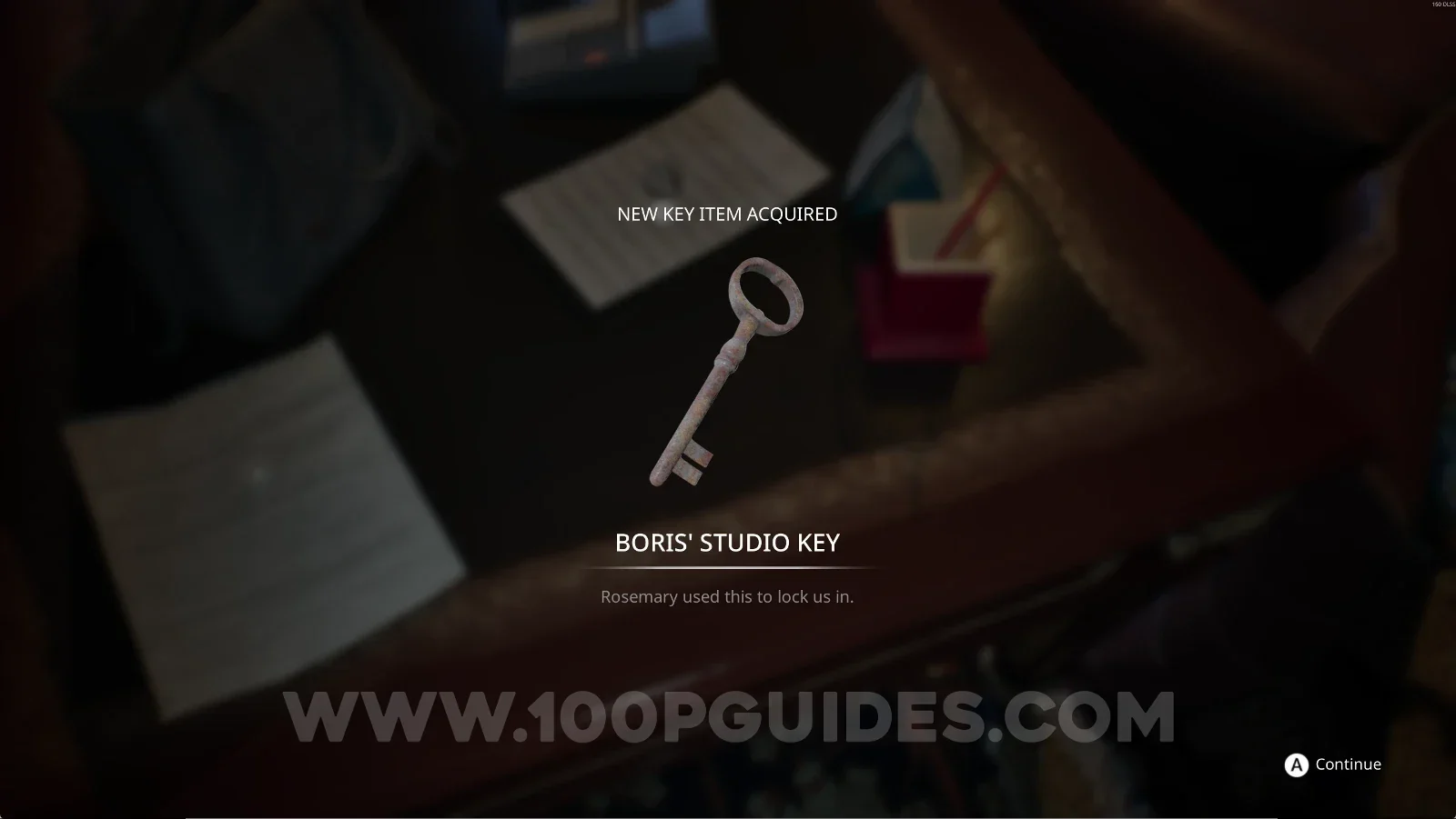 Remothered: Red Nuns Legacy: picking up the Boris' Studio Key key item