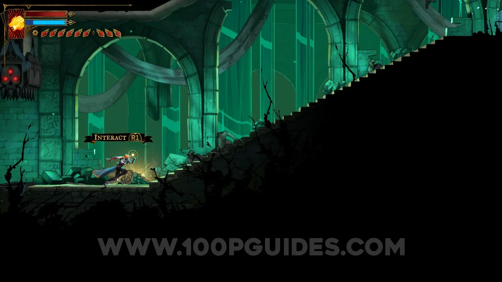 Castlevania Belmonts Curse Holy Innocents' Cemetery: Rusted Harpe And Aegis at the boss fight door