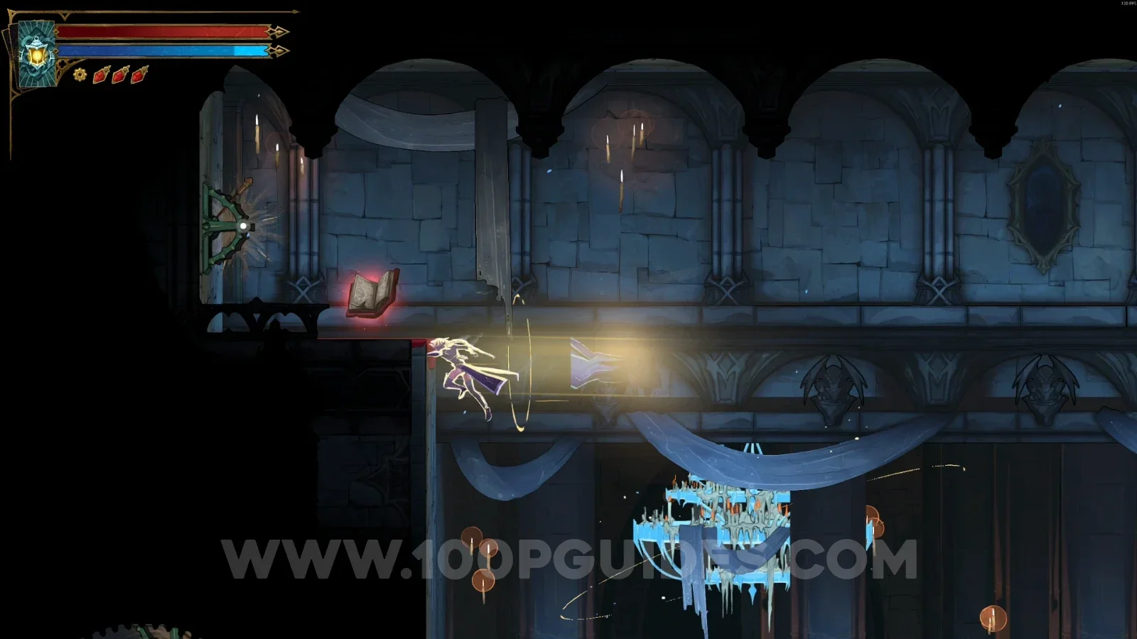 Castlevania Belmonts Curse Grand Hall: Red Book #1 in the top left corner of the room