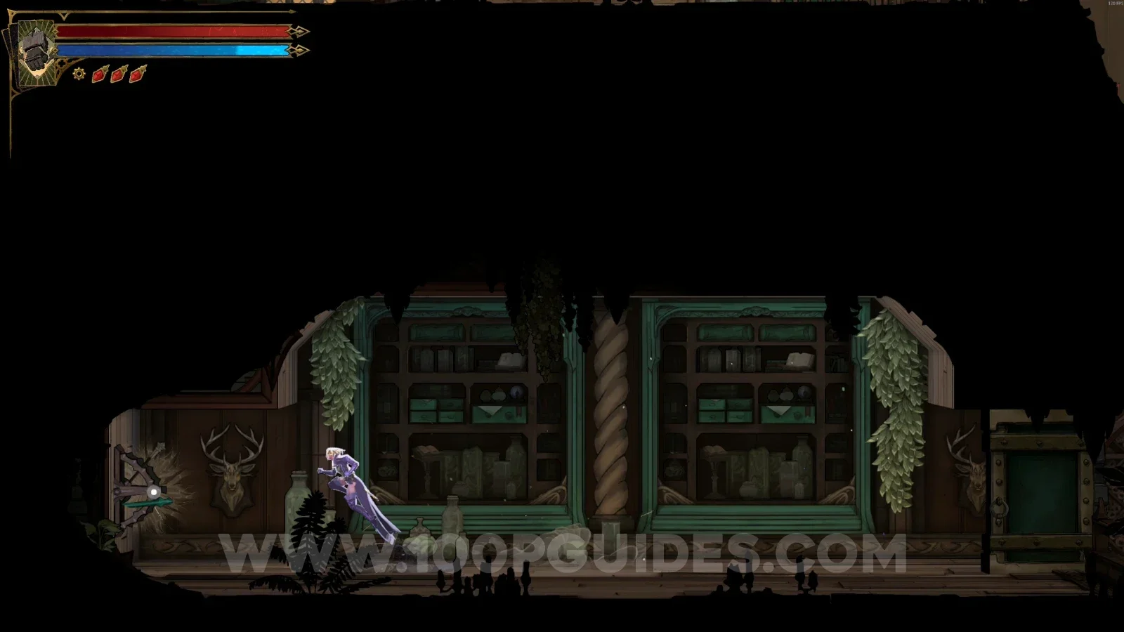 Castlevania Belmont's Curse Curiosity Cabinet: interacting with the second lever to the left