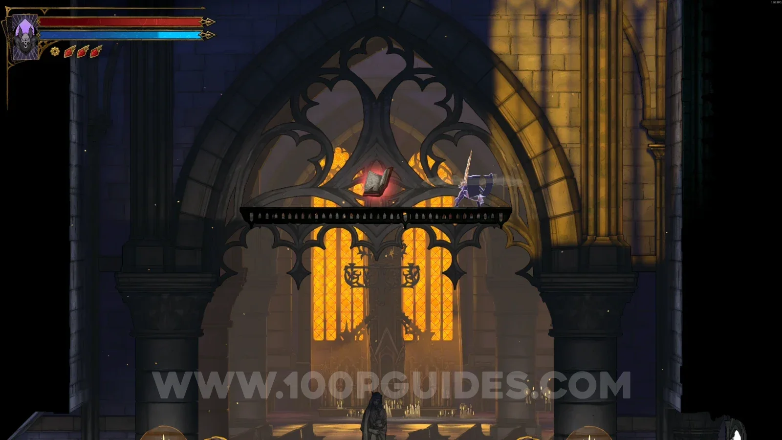 Castlevania Belmonts Curse Narthex: Red Book #13 in the middle of the platform past the broken wall