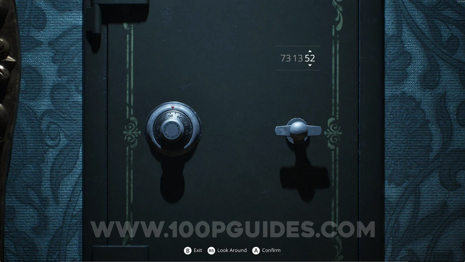 Remothered: Red Nuns Legacy Safe Puzzle: entering the code 733152 on the safe