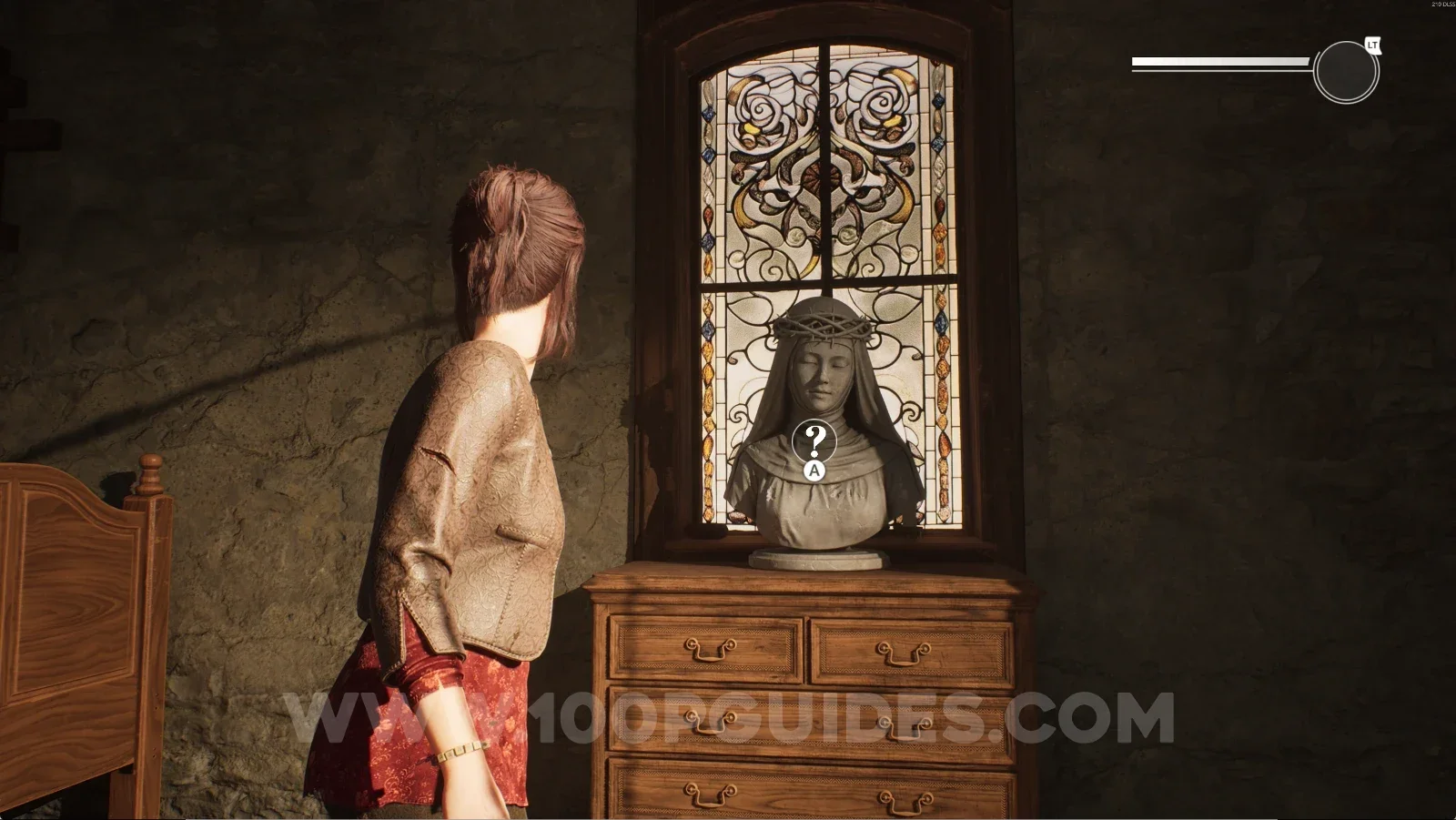 Remothered: Red Nuns Legacy Convent: the statue where the Necklace goes