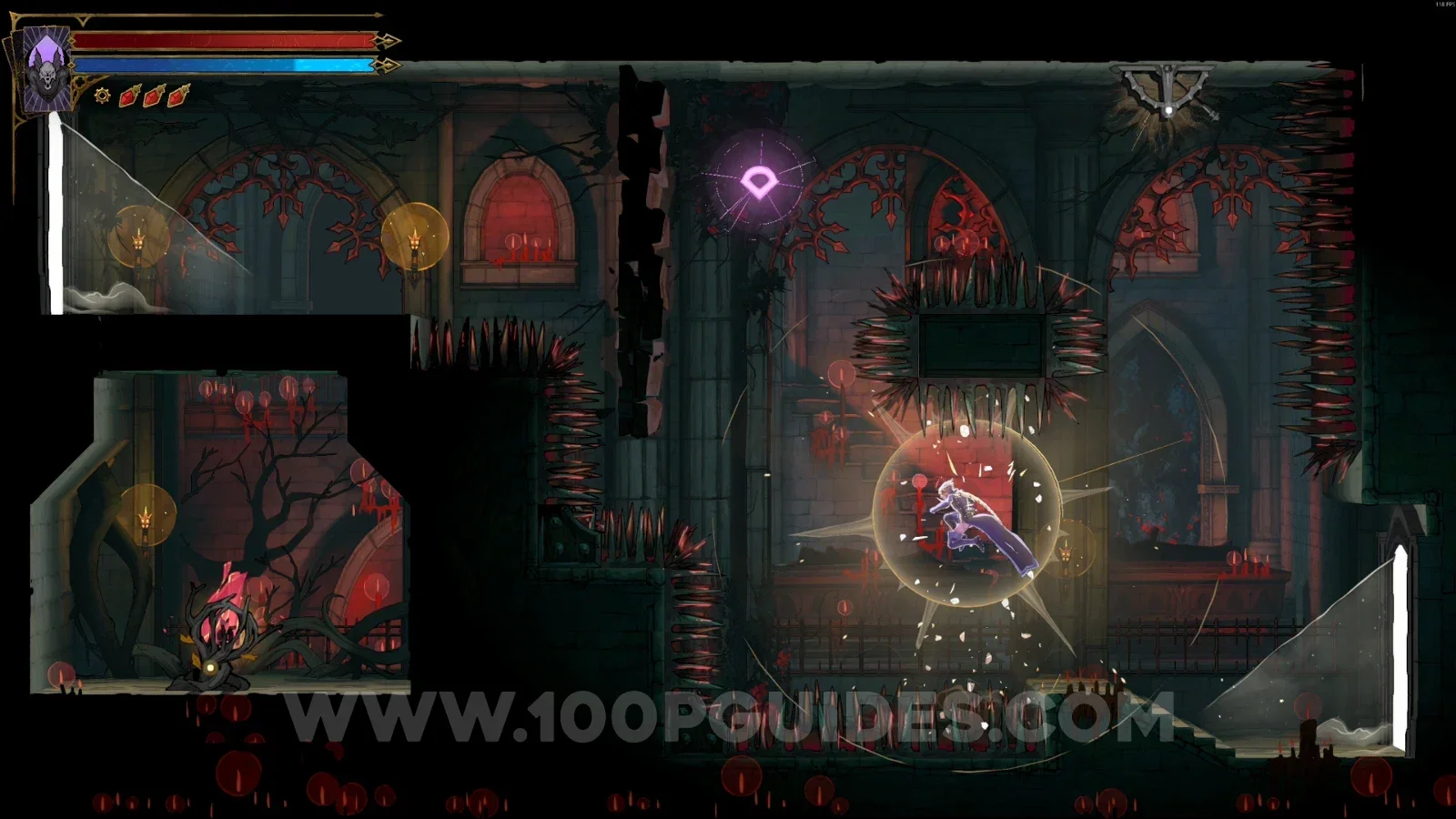 Castlevania Belmonts Curse Mausoleum Of The Kings: rushing to Brave Heart Fragment #6 after pulling the lever