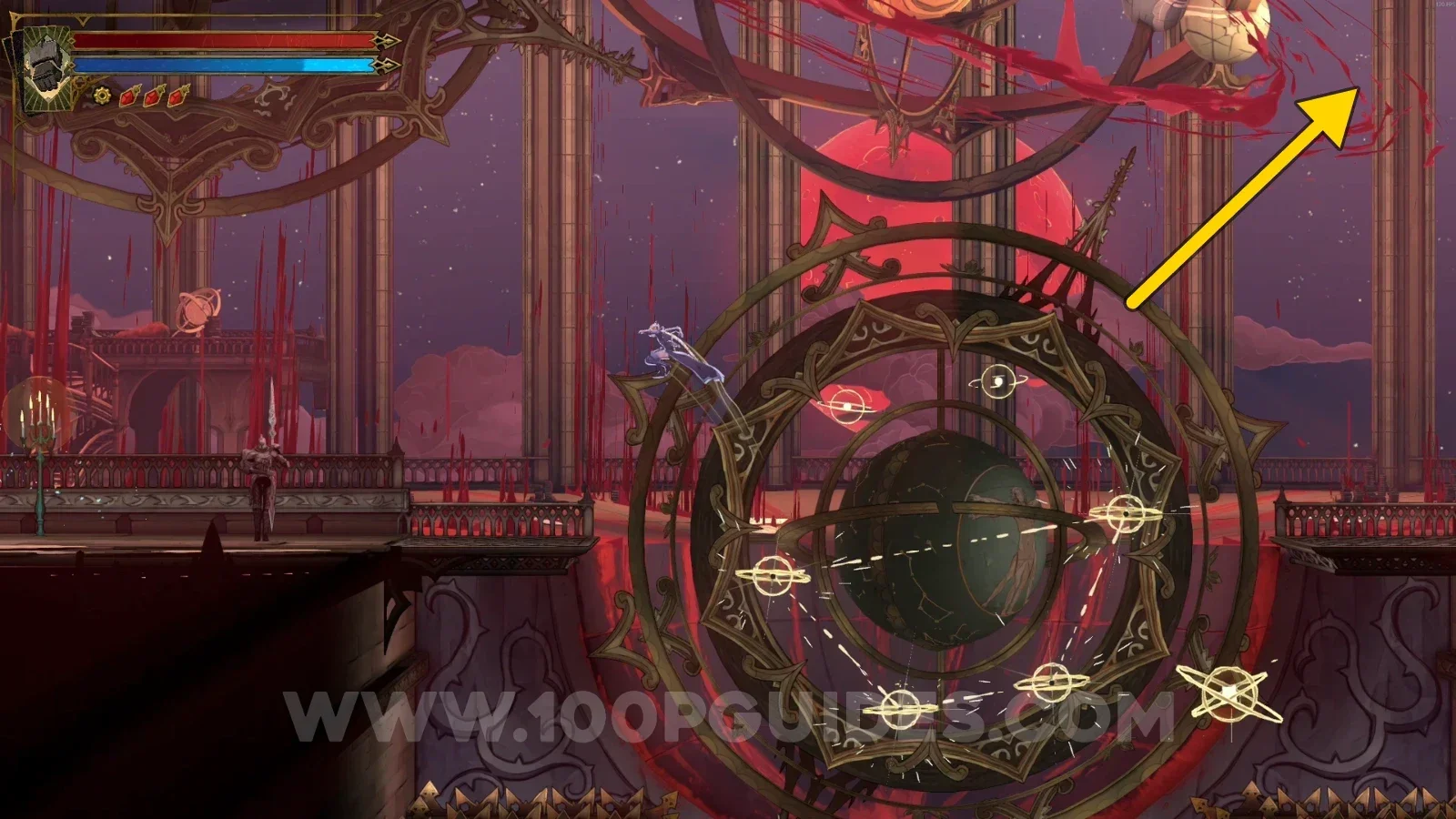 Castlevania Belmont's Curse Planetarium: completing the second orb pattern for Wise Heart Fragment #2