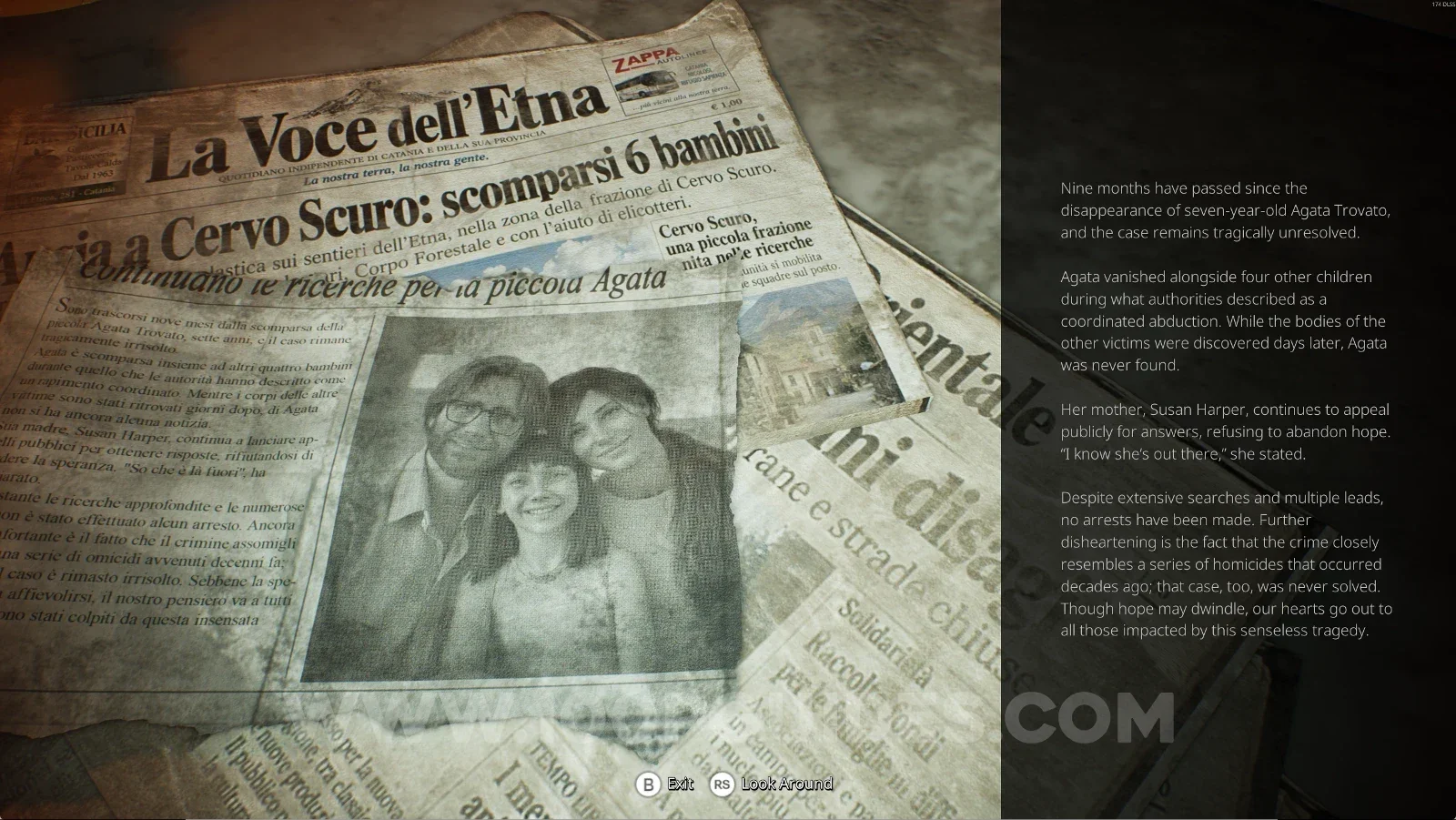 Remothered: Red Nuns Legacy Noble Wing #1: the Agata Trovato: Missing collectible