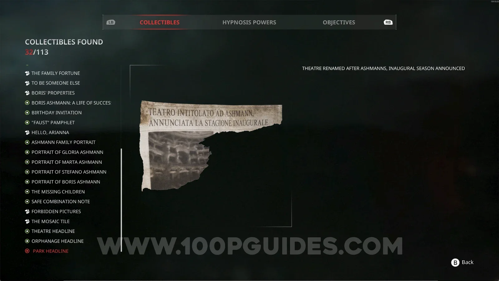 Remothered: Red Nuns Legacy Noble Wing #21: Park Headline collectible
