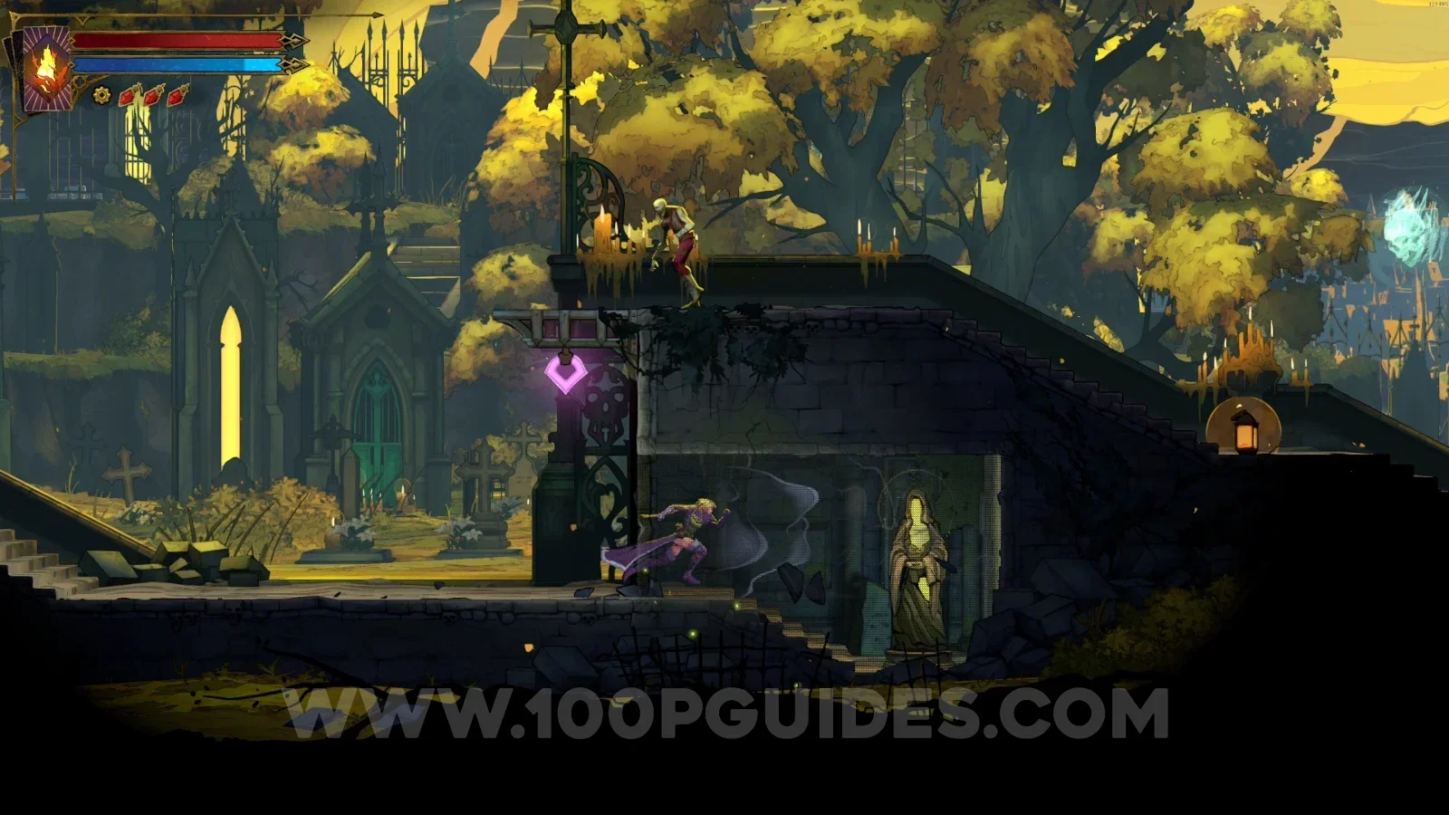 Castlevania Belmont's Curse Cemetery Entrance: XP Statue #1 inside the secret room behind the right wall
