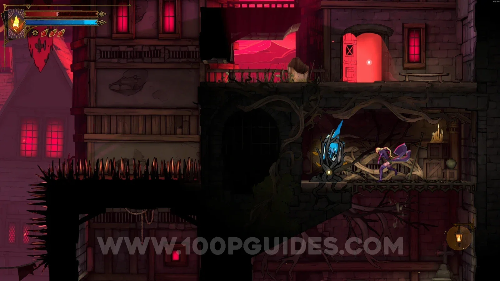 Castlevania Belmont's Curse Street Of The Tomb Masons: Wise Heart Fragment #1 in the room beyond the Morgue