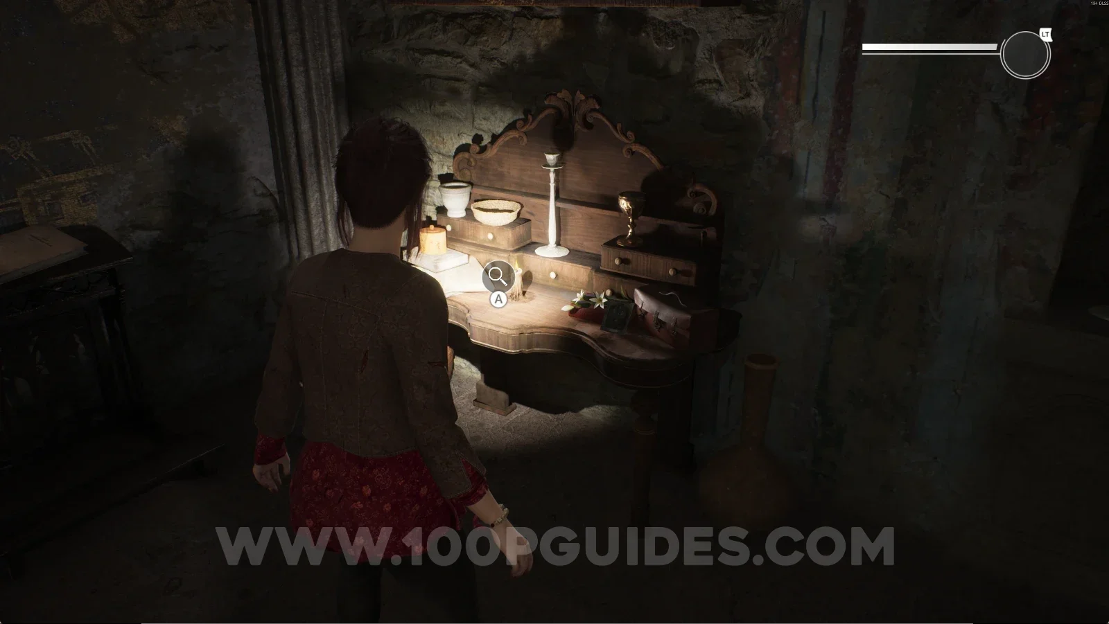 Remothered: Red Nuns Legacy Convent: the table in the same room as Gloria's Diary