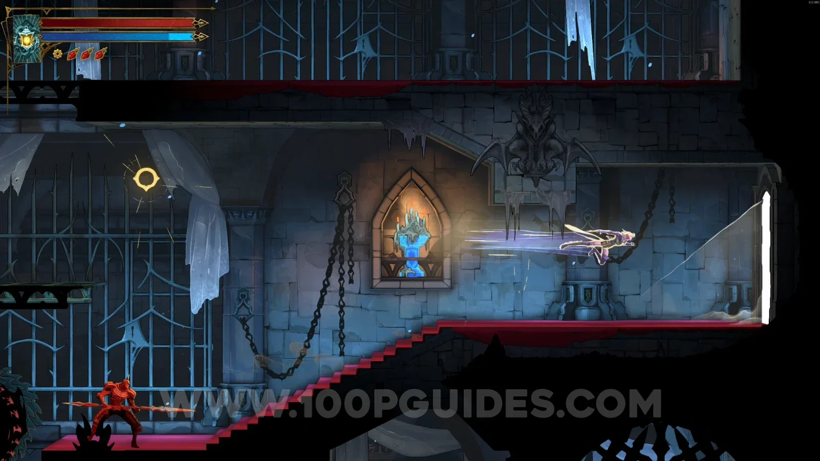 Castlevania Belmonts Curse Old Gallery: the door on the right leading toward the Jewel Knuckles