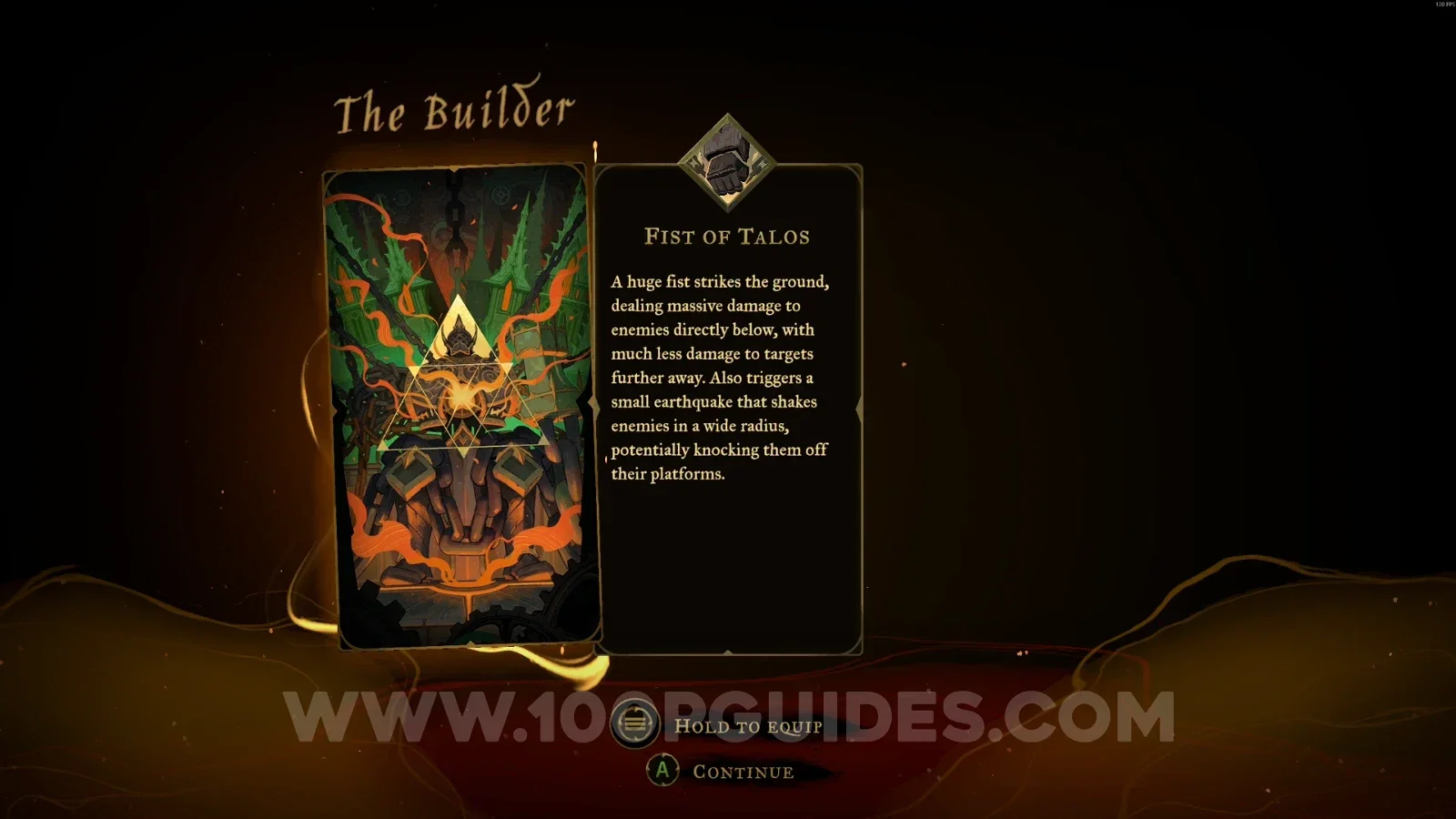 Castlevania Belmonts Curse: Fist Of Talos arcana obtained after defeating Talos in the Clock Tower