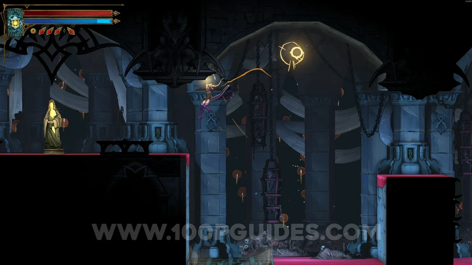 Castlevania Belmonts Curse Torture Chambers: XP Statue #82 in the marked area