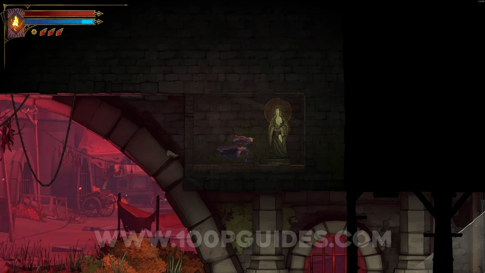 Castlevania Belmonts Curse Court Of Miracles: XP Statue #23 in the marked area