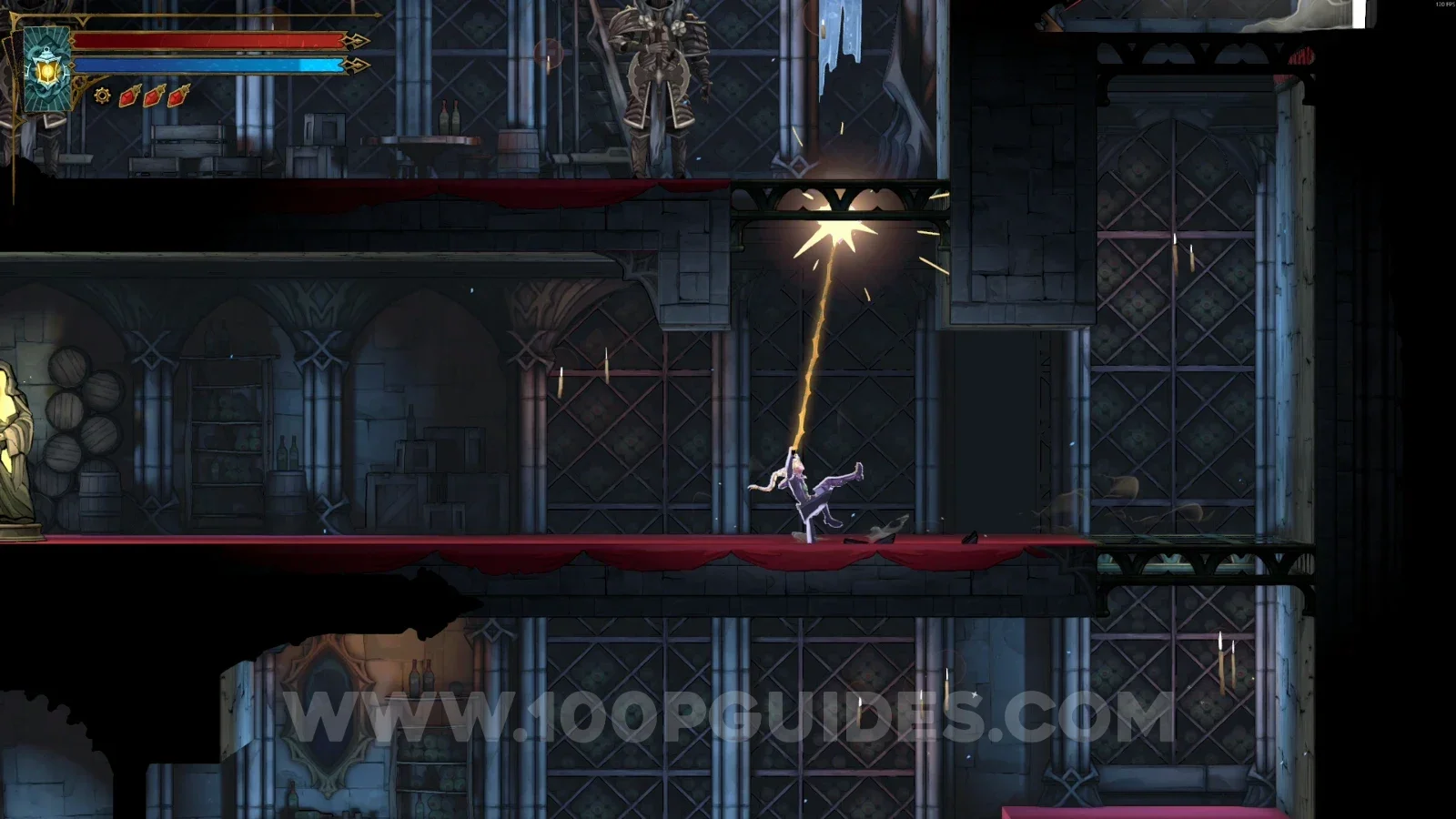 Castlevania Belmonts Curse Grand Hall: climbing with the Arcane Whip and defeating the enemies
