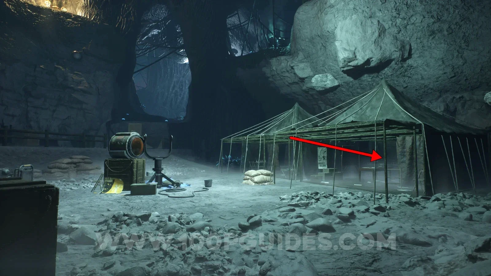 Terrible Lizards Chapter 4: Soldier's letter home note in the tent on the right of the camp after the chase