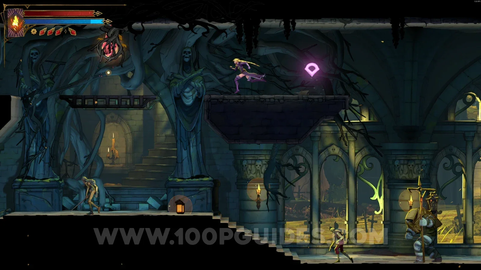 Castlevania Belmonts Curse Ossuary Of The Innocents: Brave Heart Fragment #5 past the collapsing platforms
