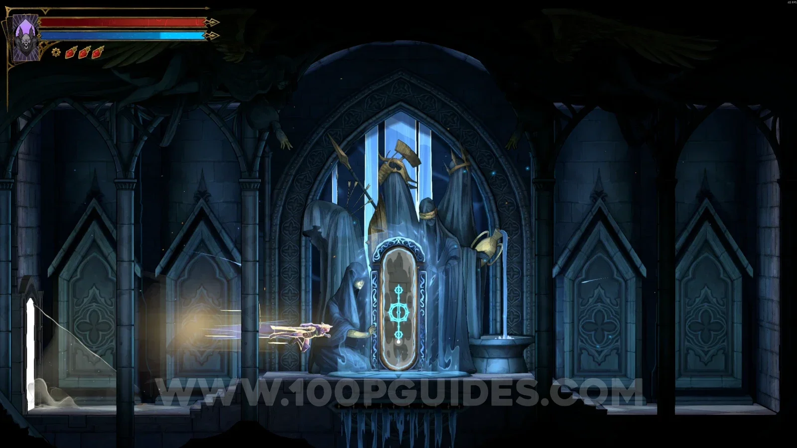 Castlevania Belmonts Curse Notre-Dame East Gallery: breaking the rune above the mirror after teleporting