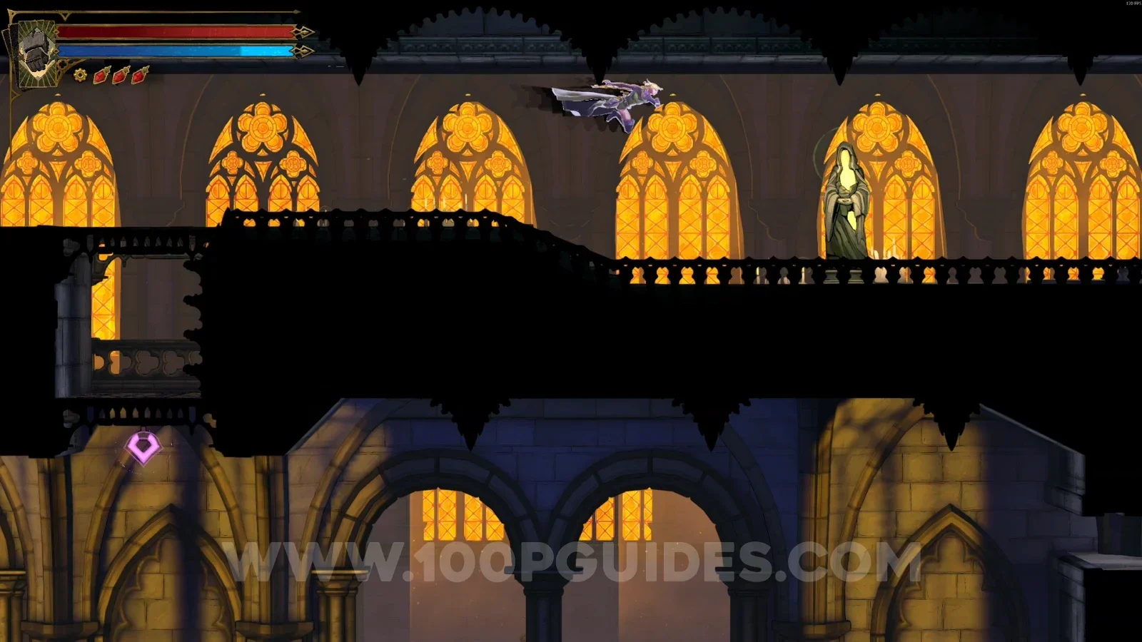 Castlevania Belmonts Curse Apse: XP Statue #113 in the marked area