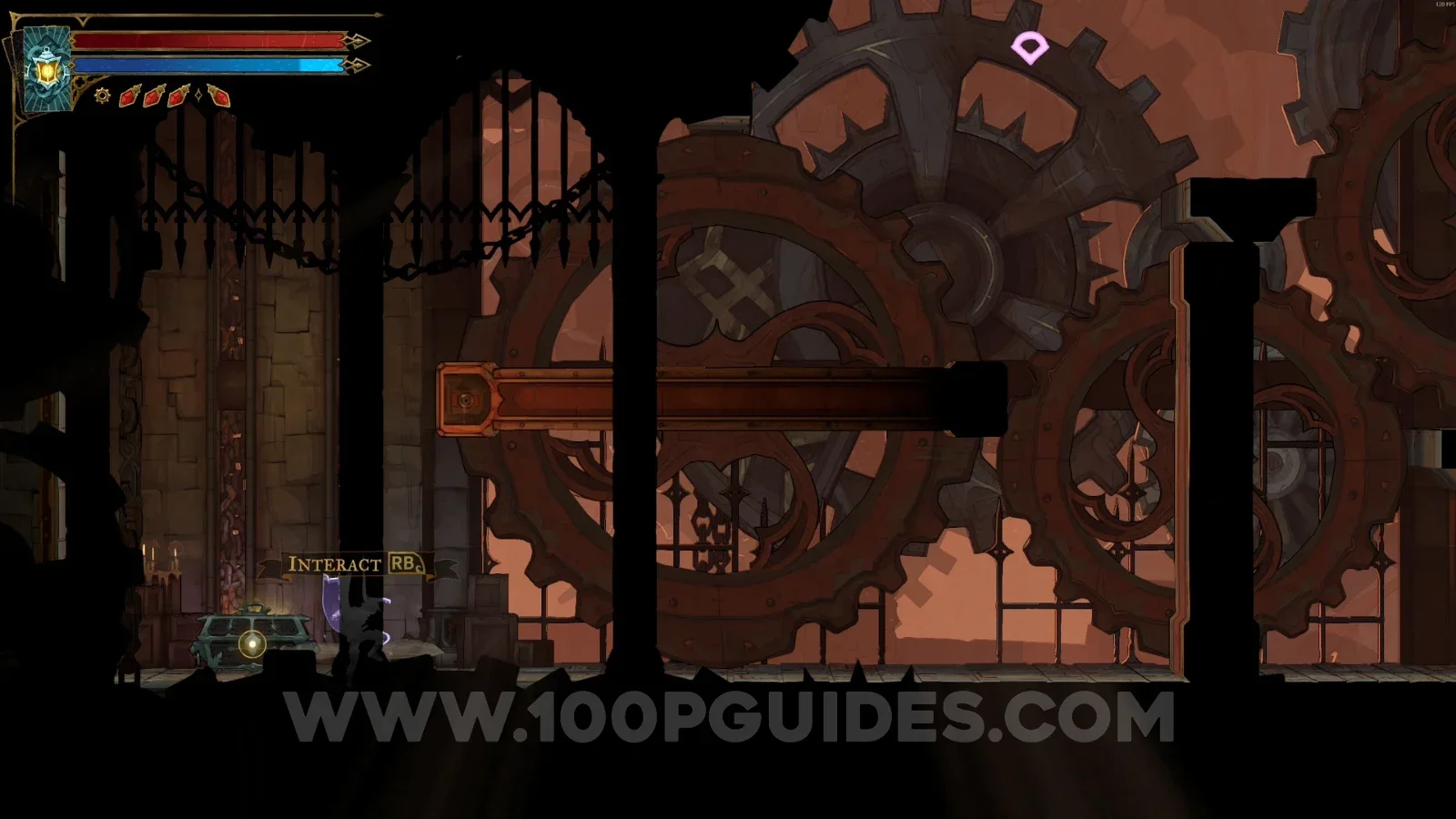 Castlevania Belmont's Curse Western Ascent: Relic #1 Phantom Ring chest on the left side of the area