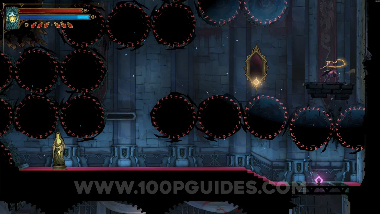Castlevania Belmonts Curse Grand Hall: XP Statue #12 on the other side of the painting area