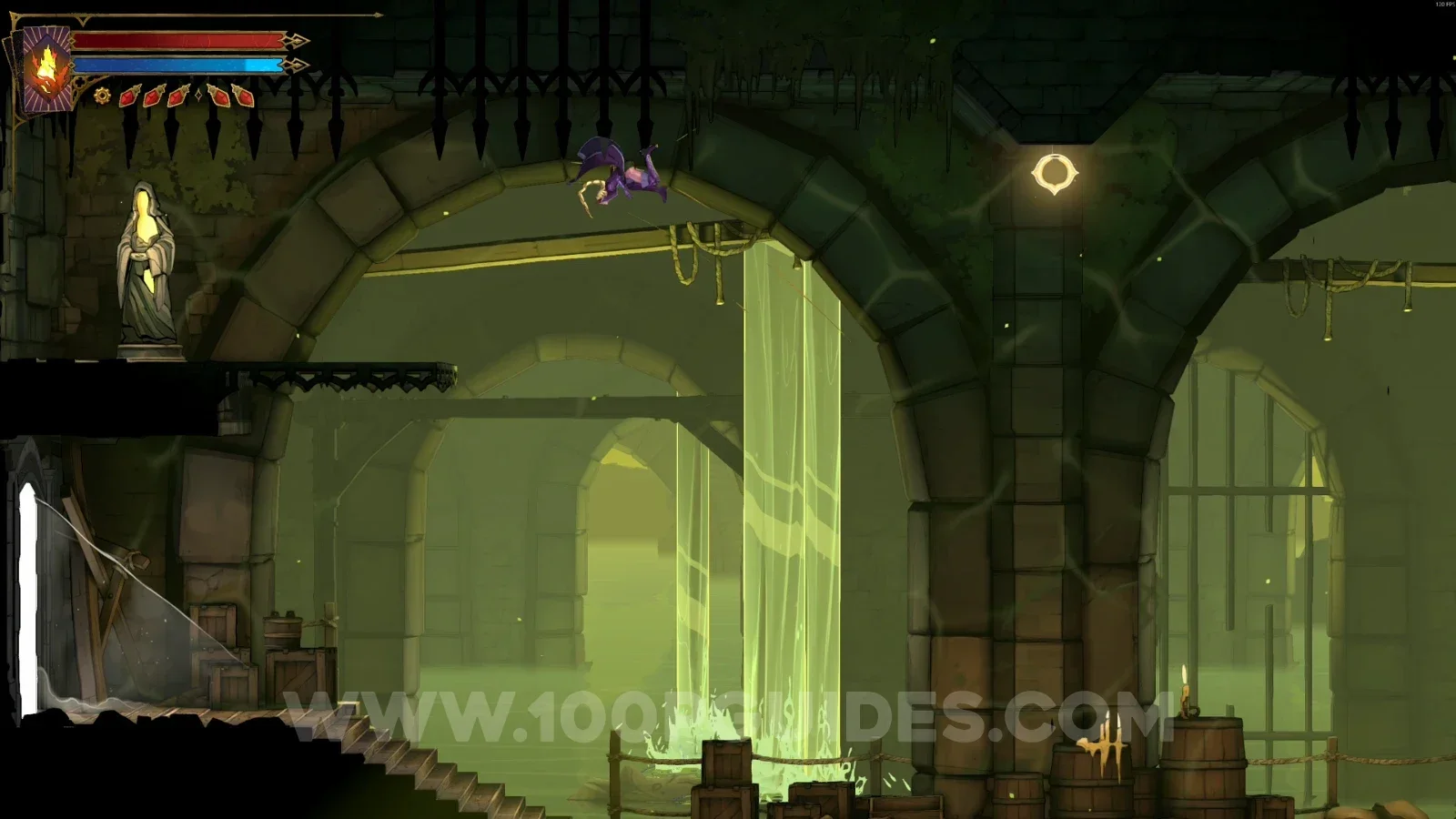 Castlevania Belmonts Curse Path Of The Rat: XP Statue #25 in the marked area