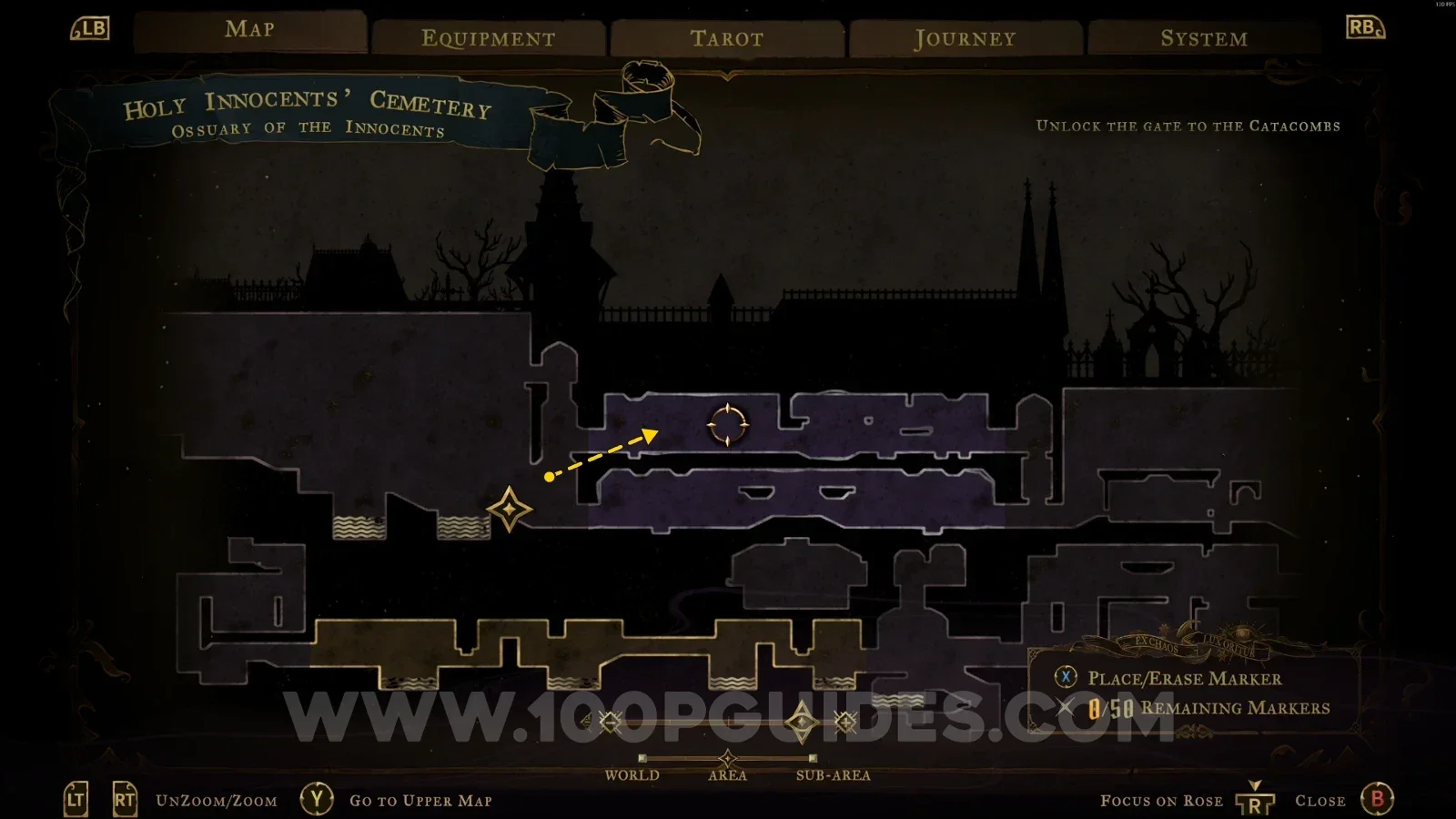 Castlevania Belmont's Curse Ossuary Of The Innocents: climbing up with the Arcane Whip toward Haunted Coffin #3