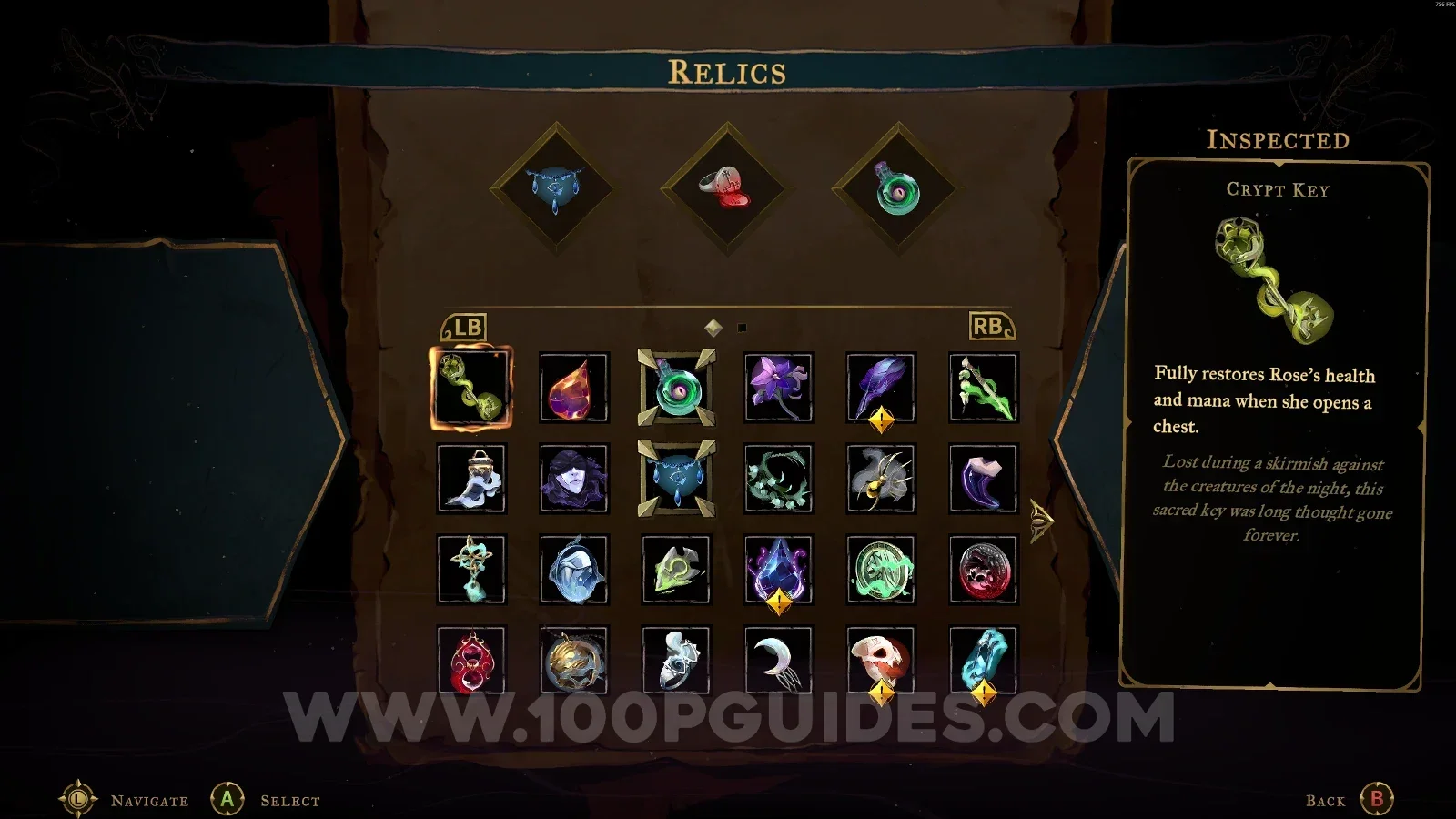 Castlevania Belmonts Curse: the chest holding the Crypt Key relic inside the Seer's Hovel