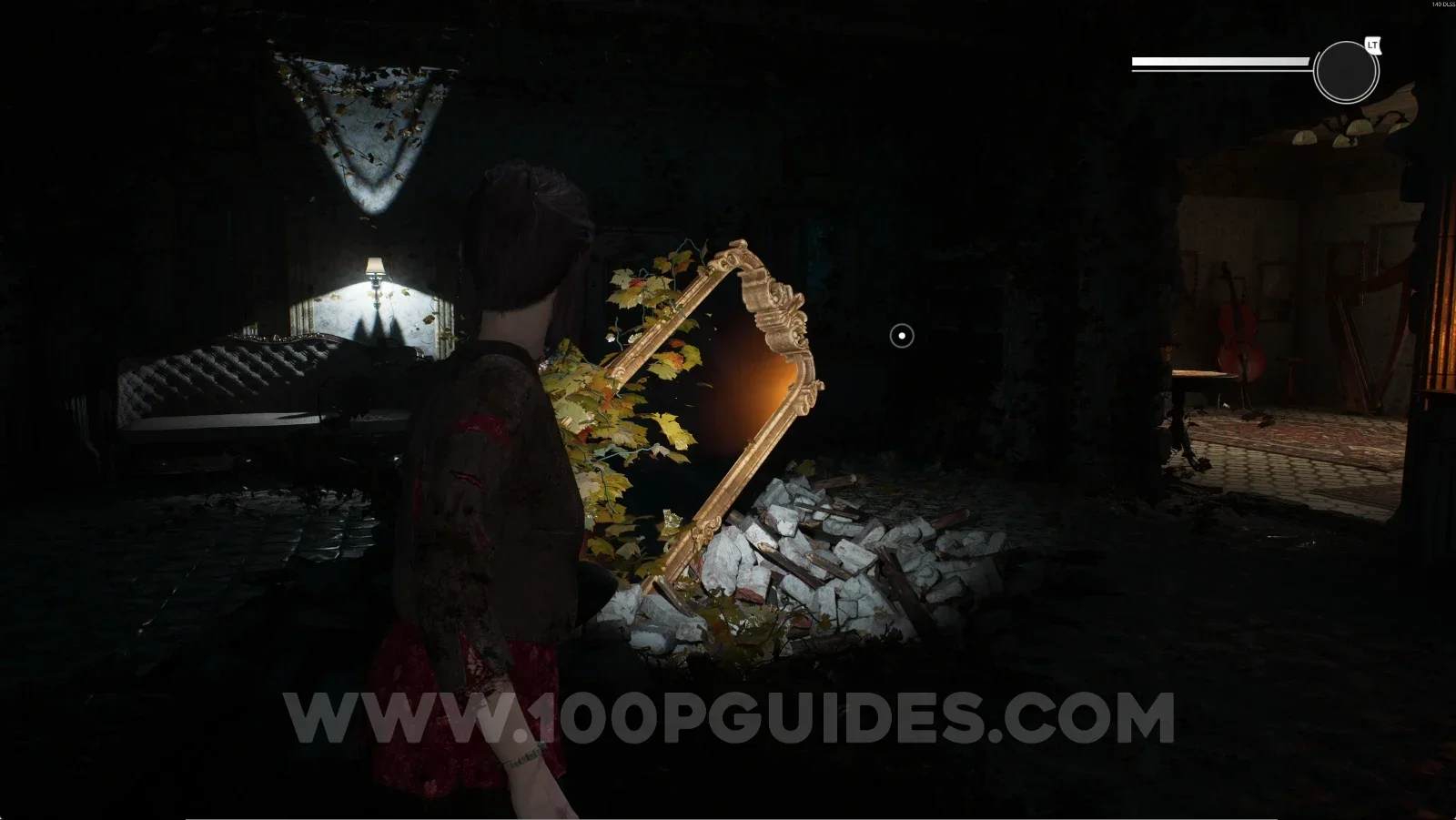 Remothered: Red Nuns Legacy Residential Wing: the mirror lying in the middle of the next room