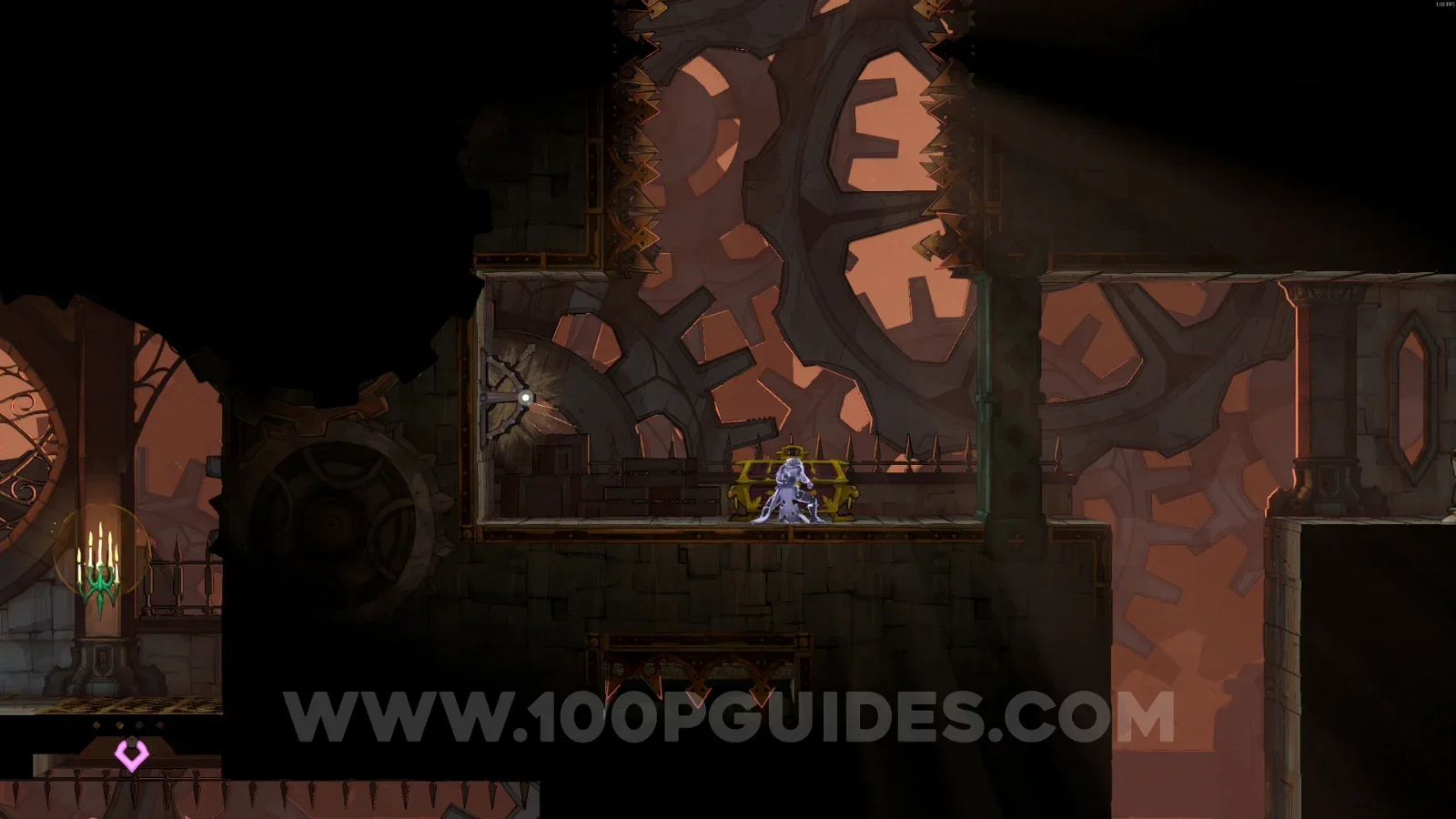 Castlevania Belmonts Curse Clock Tower: the chest with the Halberd at the end of the path