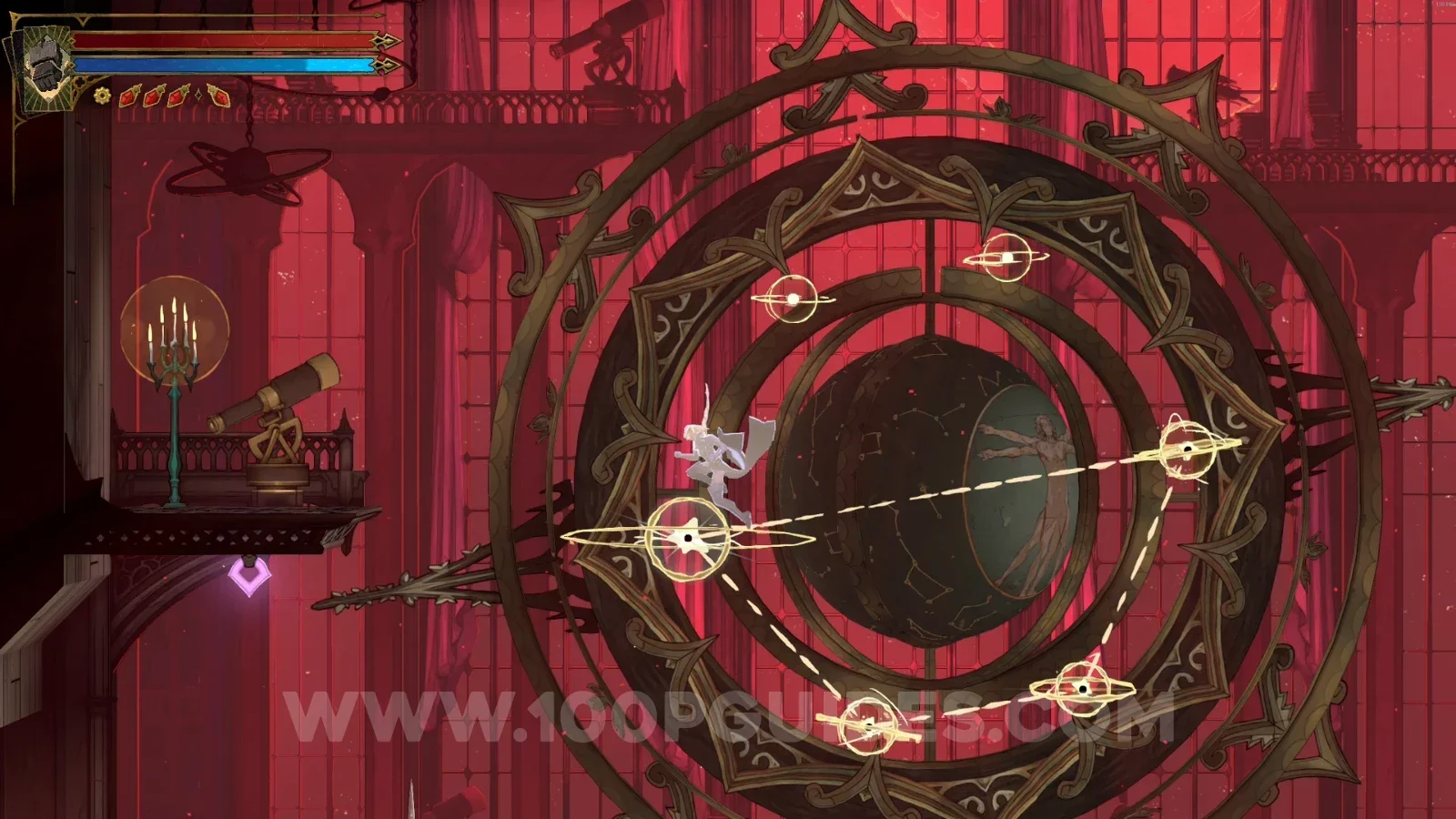 Castlevania Belmont's Curse Astronomer's Office: launching yourself to the upper part of the area