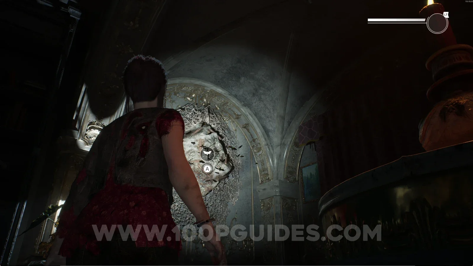 Remothered: Red Nuns Legacy Library: grabbing the moths on the left side