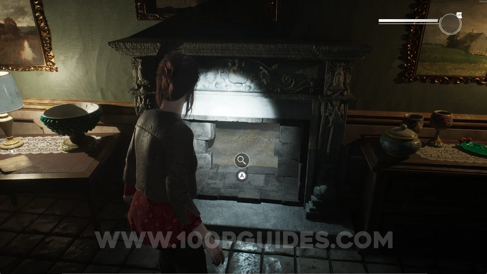 Remothered: Red Nuns Legacy Art Gallery: going through the passage in the fireplace