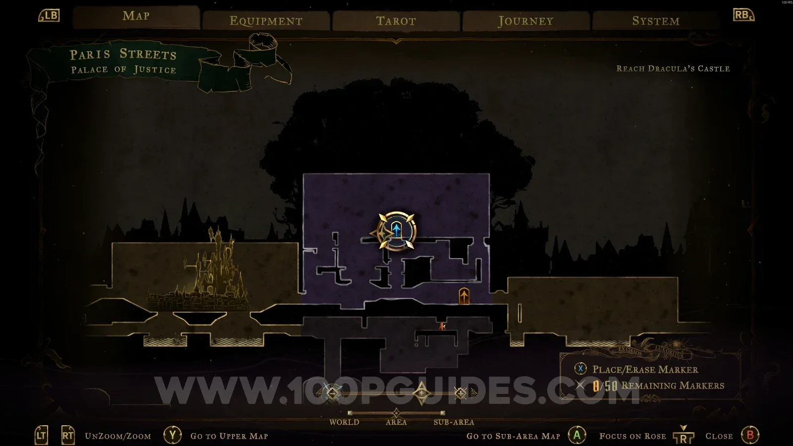 Castlevania Belmonts Curse Court of justice: going left from The Judge's room and climbing with the Arcane Whip
