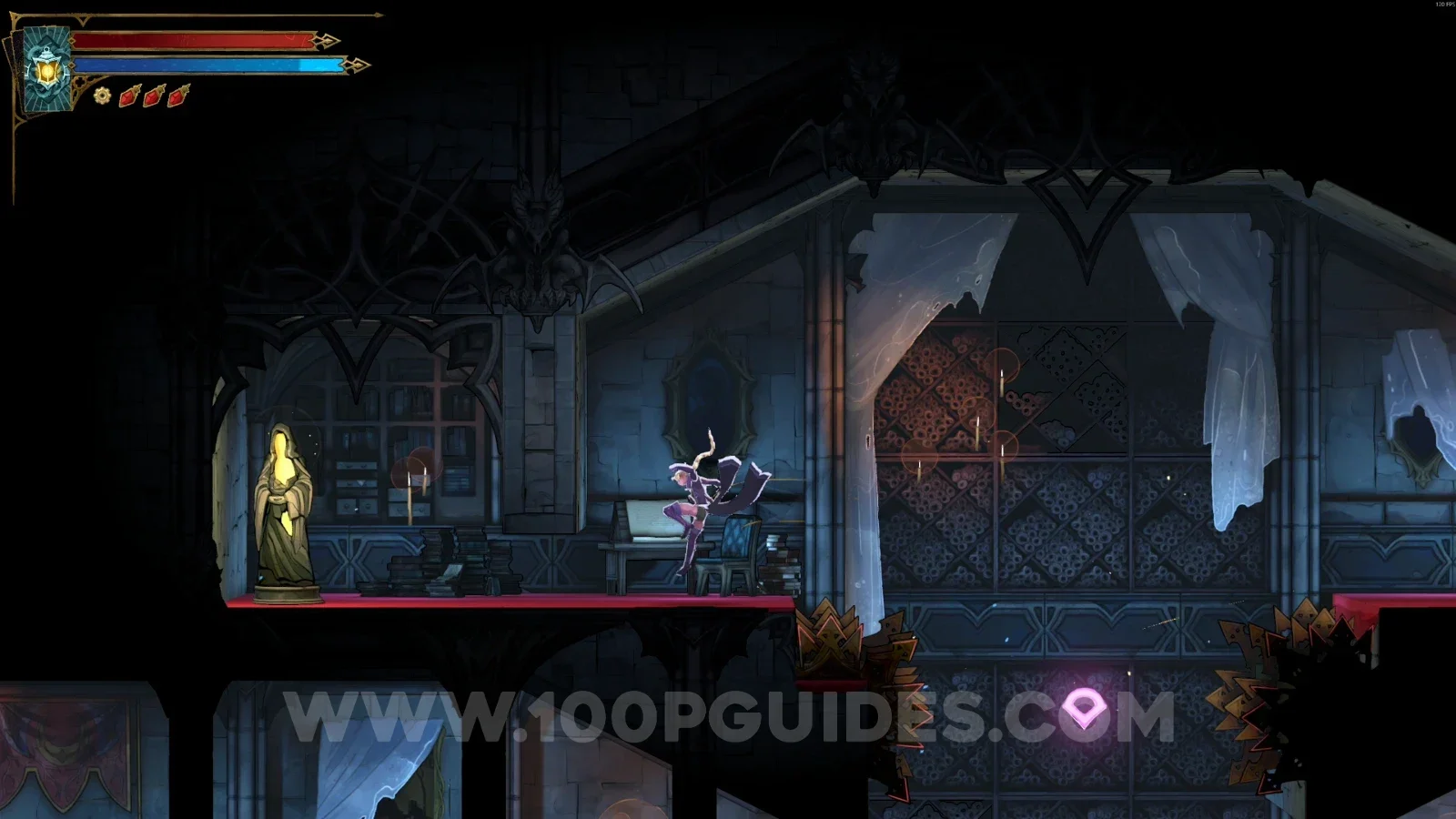 Castlevania Belmonts Curse Armoury: XP Statue #77 in the marked area