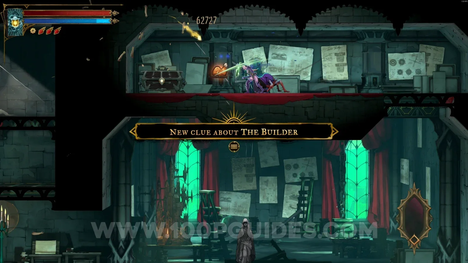 Castlevania Belmonts Curse Abandoned Workshop: using the mirror to climb to the platform above