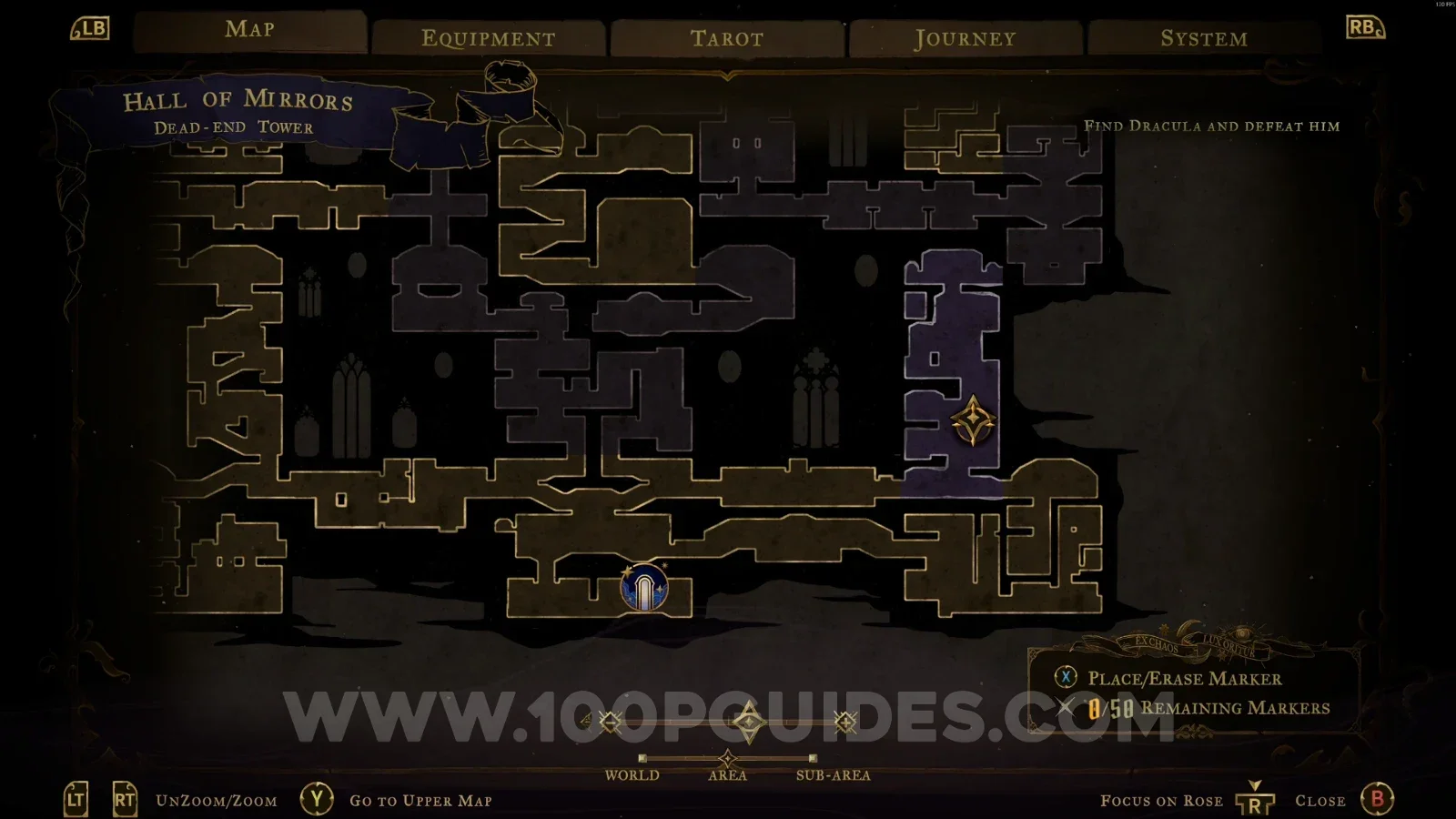 Castlevania Belmonts Curse Dead-End Tower: secret room entrance on the right side of the area