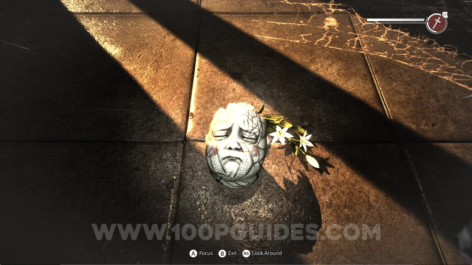 Remothered: Red Nuns Legacy Convent: using the power on the mask on the floor