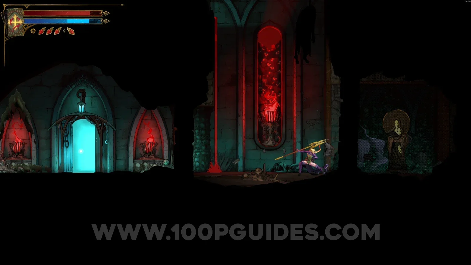 Castlevania Belmonts Curse Collapsed Path Of Orpheus: XP Statue #60 in the marked area