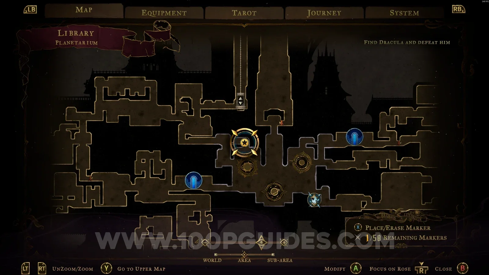 Castlevania Belmonts Curse Planetarium: orbs on the left side of the area used to launch toward Brave Heart Fragment #18