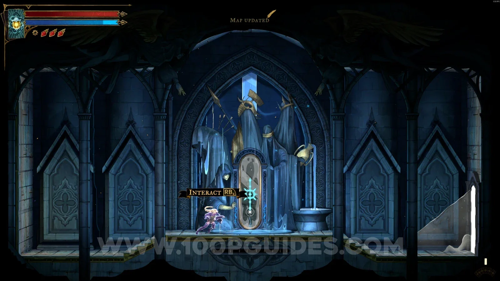 Castlevania Belmonts Curse Mechanic's Ascent: breaking the rune above the mirror after teleporting