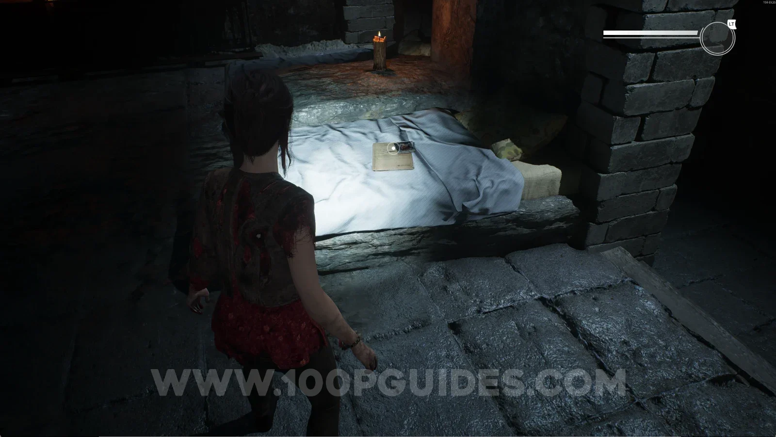 Remothered: Red Nuns Legacy Catacombs: the bed on the left side of the room