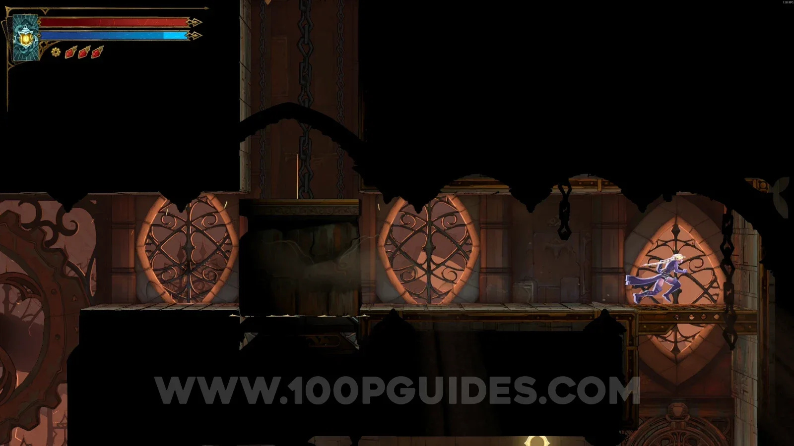 Castlevania Belmont's Curse Eastern Access Shaft: passing the lower block so it drops for XP Statue #5