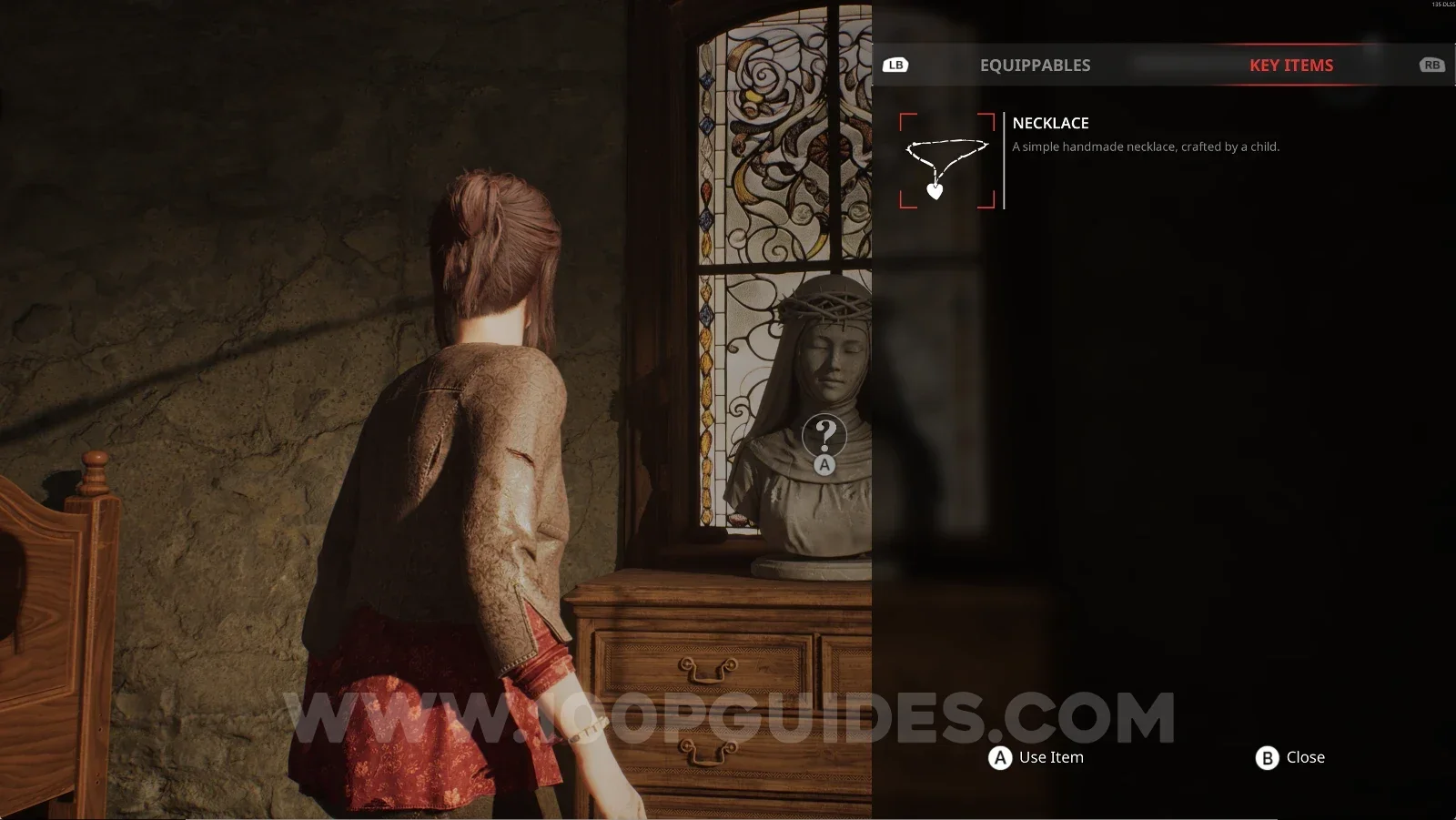 Remothered: Red Nuns Legacy Convent: placing the Necklace on the statue