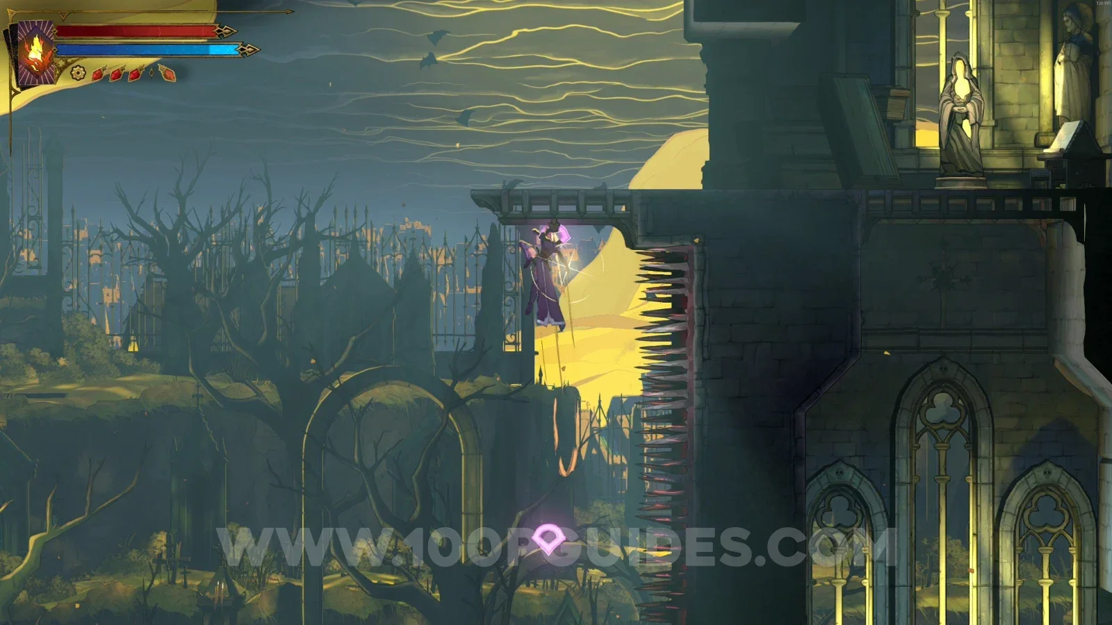 Castlevania Belmont's Curse Pauper's Grave: XP Statue #7 in the upper part of the area