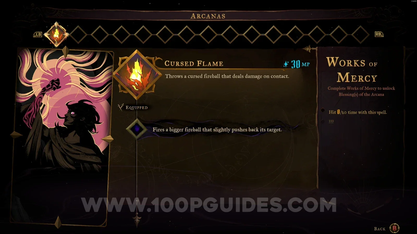 Castlevania Belmonts Curse Paris Streets: Cursed Flame, the first arcana you start the game with