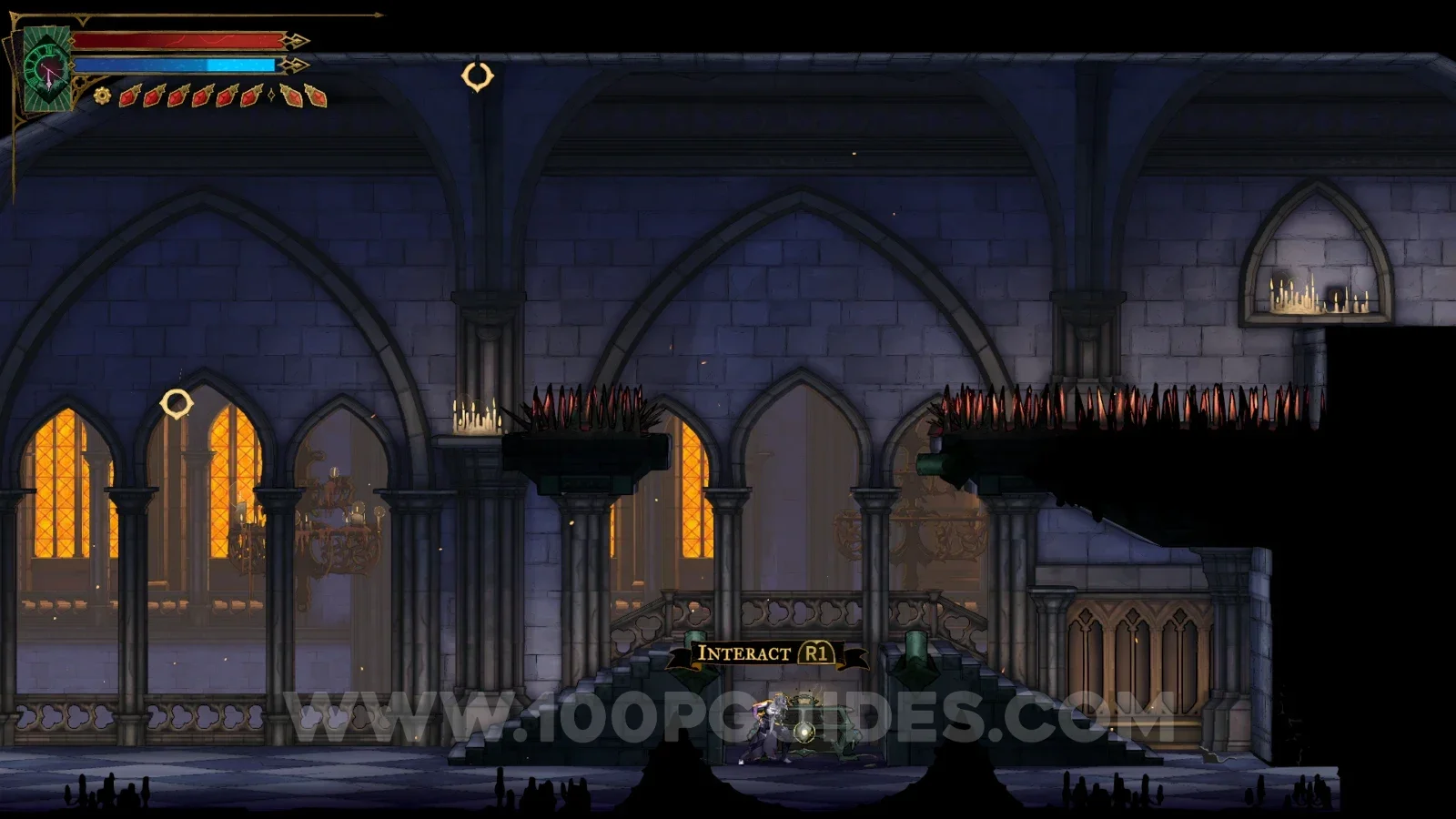 Castlevania Belmonts Curse East Gallery: using the Smash arcane power to break the floor