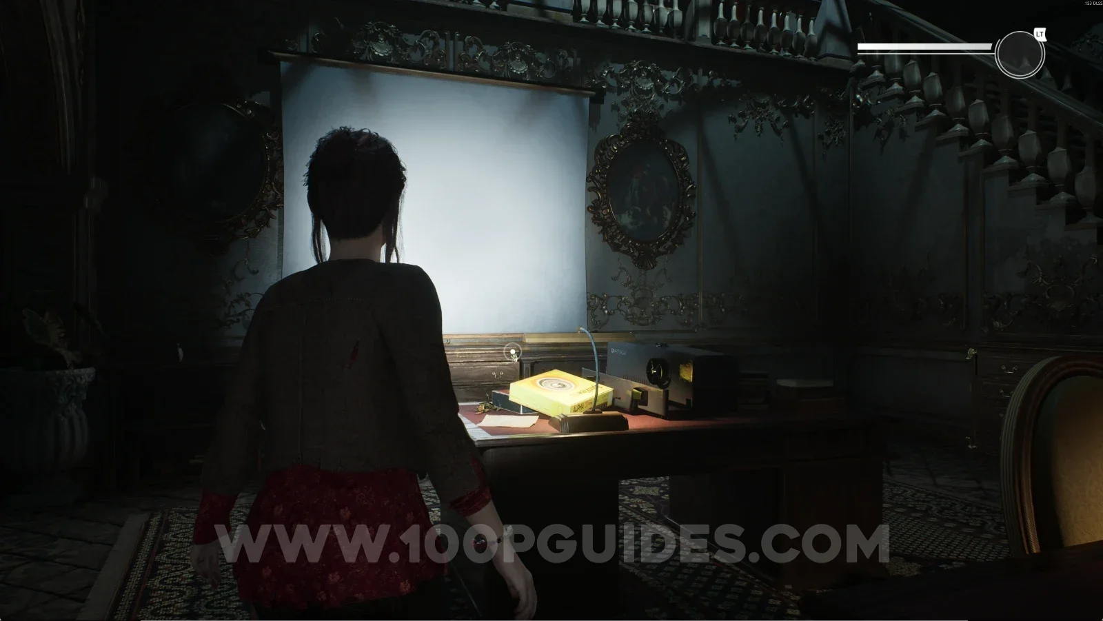 Remothered: Red Nuns Legacy: the projector outside the room behind the Library door