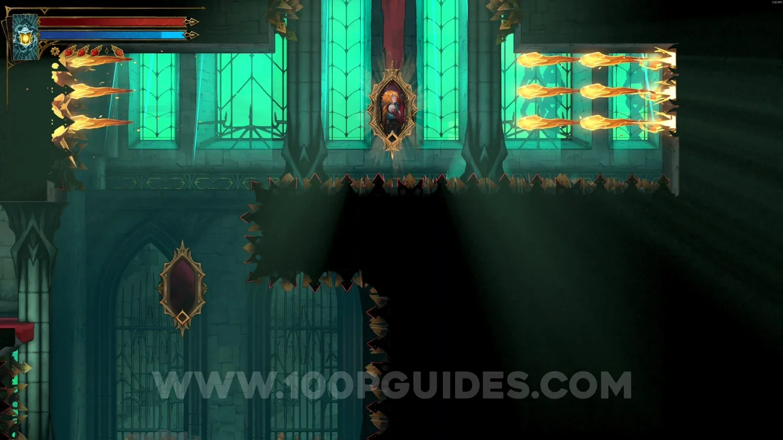 Castlevania Belmonts Curse West Hall: interacting with the lever in the lower part of the area